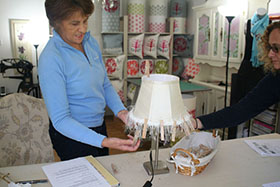 group traditional lampshade making (4)
